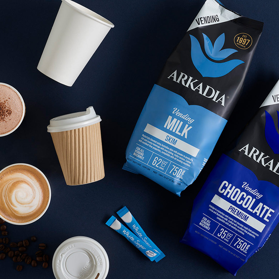 arkadia products syrups, drinking chocolate, arkadia chai, arkadia frappe