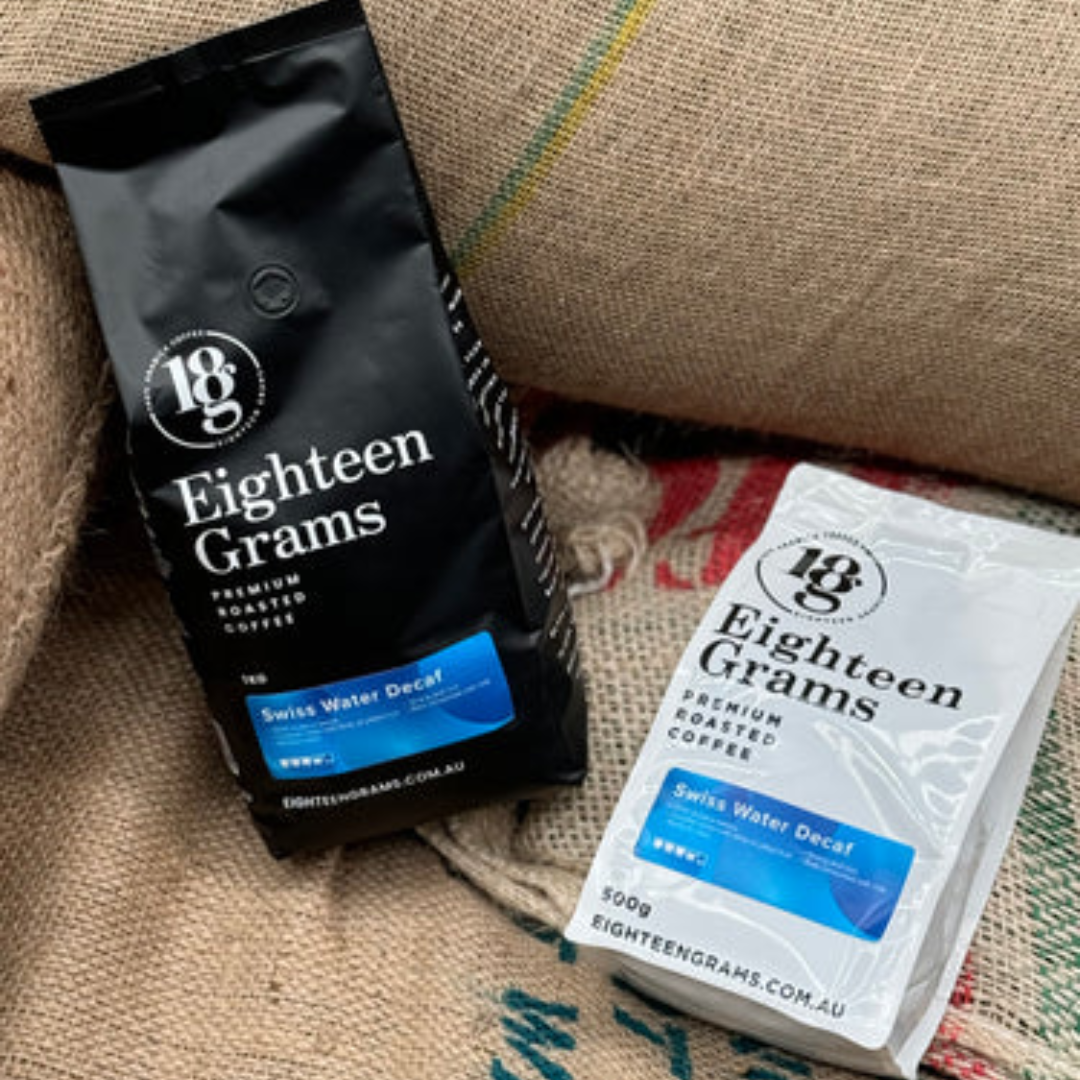 Swiss Water Decaf coffee from Eighteen grams coffee