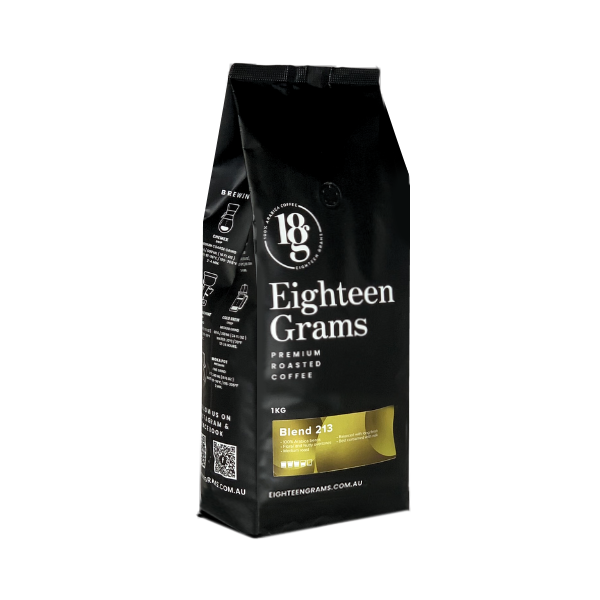 Blend 213 Signature Blend - The OG- medium roast, smooth and nice crema