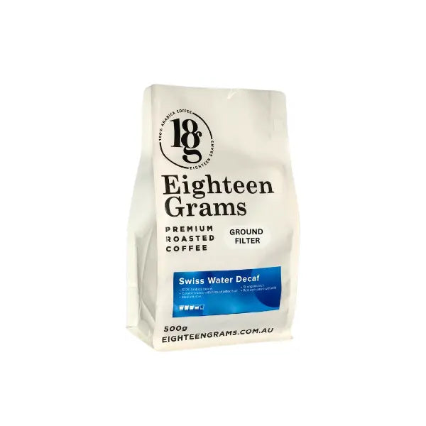 Swiss Water Decaf - Roasted Coffee eighteengrams