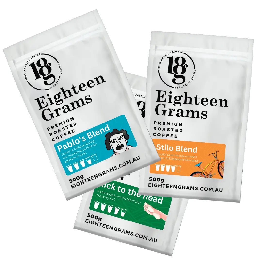 Coffee Taster 3 Pack  Pablo - Kick - Still (500g each)