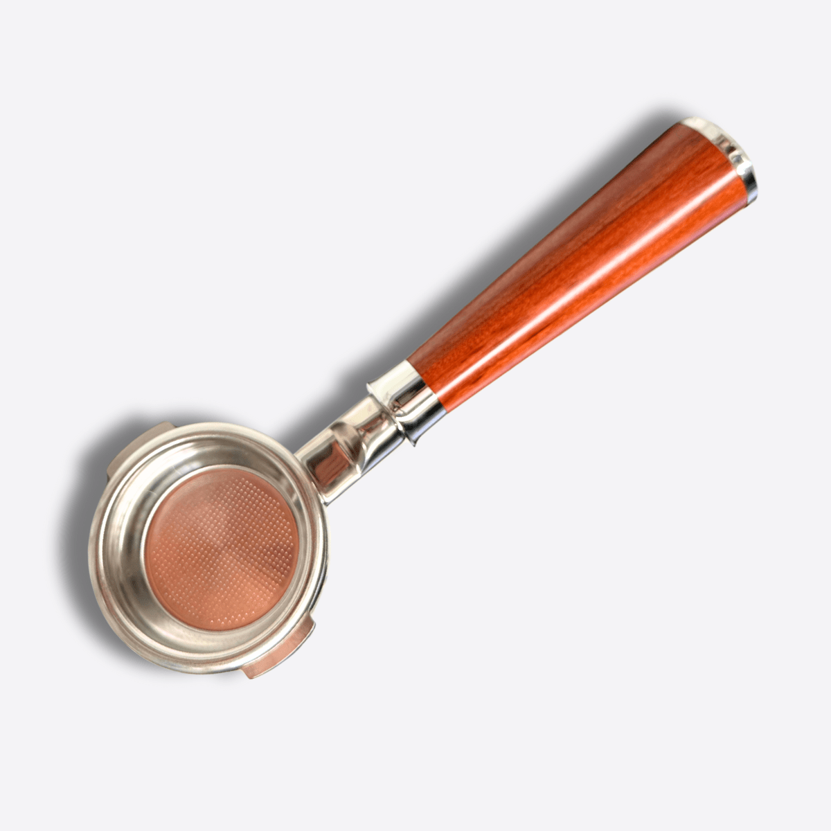 58mm Bottomless Portafilter with Rosewood Handle – Compatible with Breville BES900, BES920 & BES980 Espresso Machines
