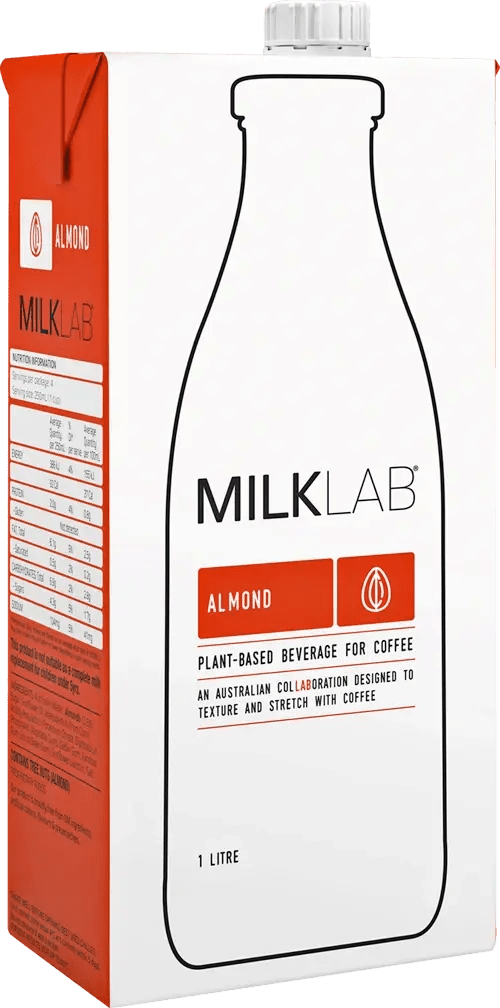 MILKLAB Almond Milk 1L or Box of 8 × 1L – Barista-Grade Dairy-Free Milk