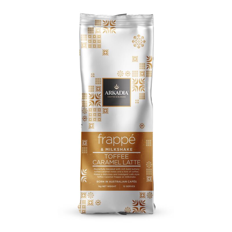 Arkadia Toffee Caramel Latte Frappe 1kg – Café-Style Iced Drink Mix