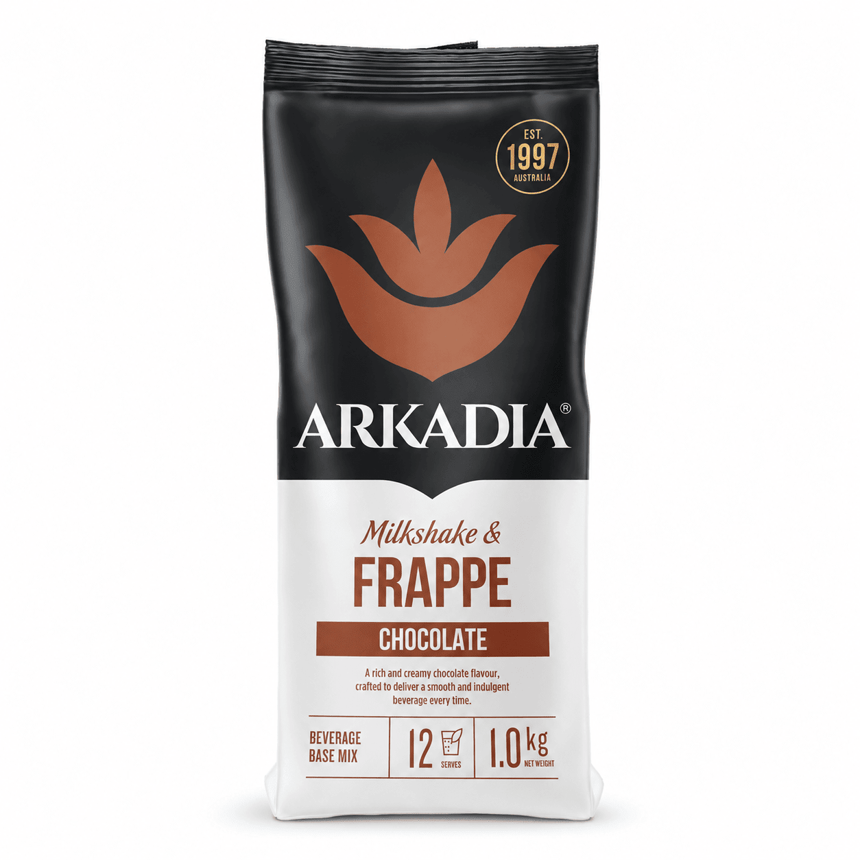 Arkadia Chocolate Frappe & Milkshake Powder 1kg – Café Chocolate Drink Mix