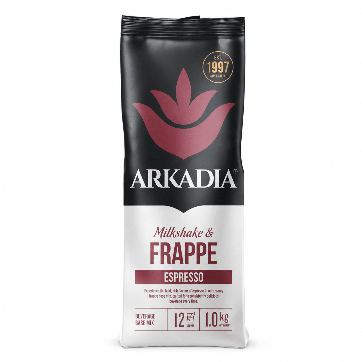 Arkadia Espresso Frappe Powder 1kg – Iced Coffee & Coffee Milkshake Mix