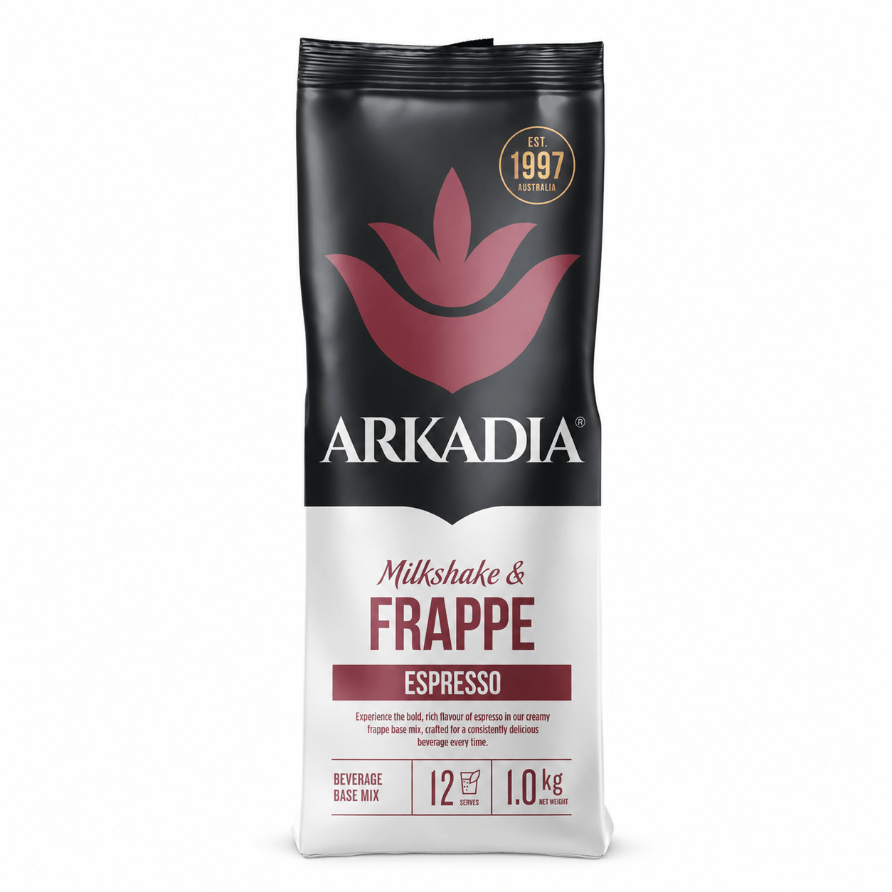 Arkadia Espresso Frappe Powder 1kg – Iced Coffee & Coffee Milkshake Mix