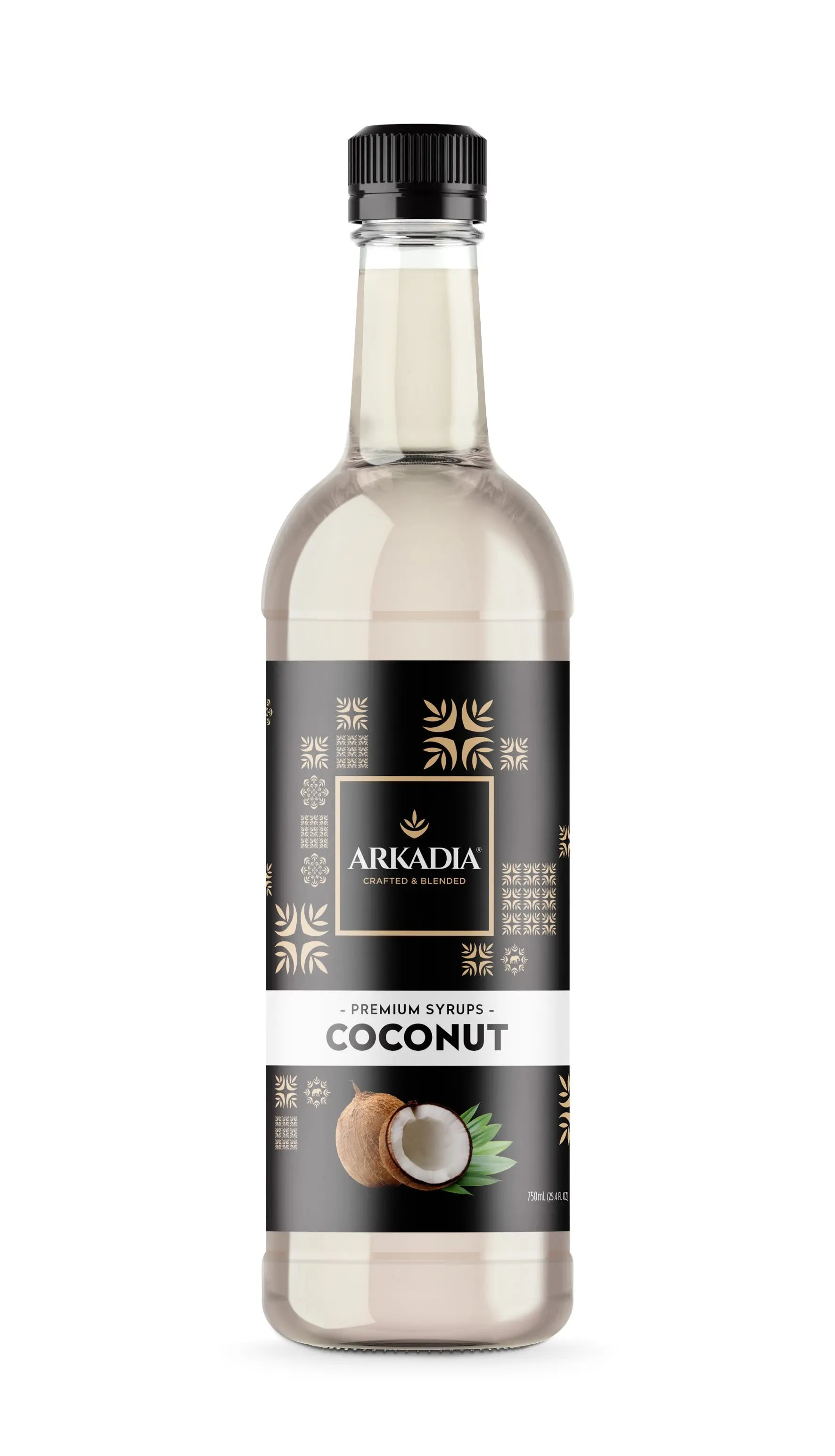 Arkadia Premium Coconut Syrup 750ml – Tropical Café Quality Flavour for Coffee, Cocktails, Milkshakes & Desserts