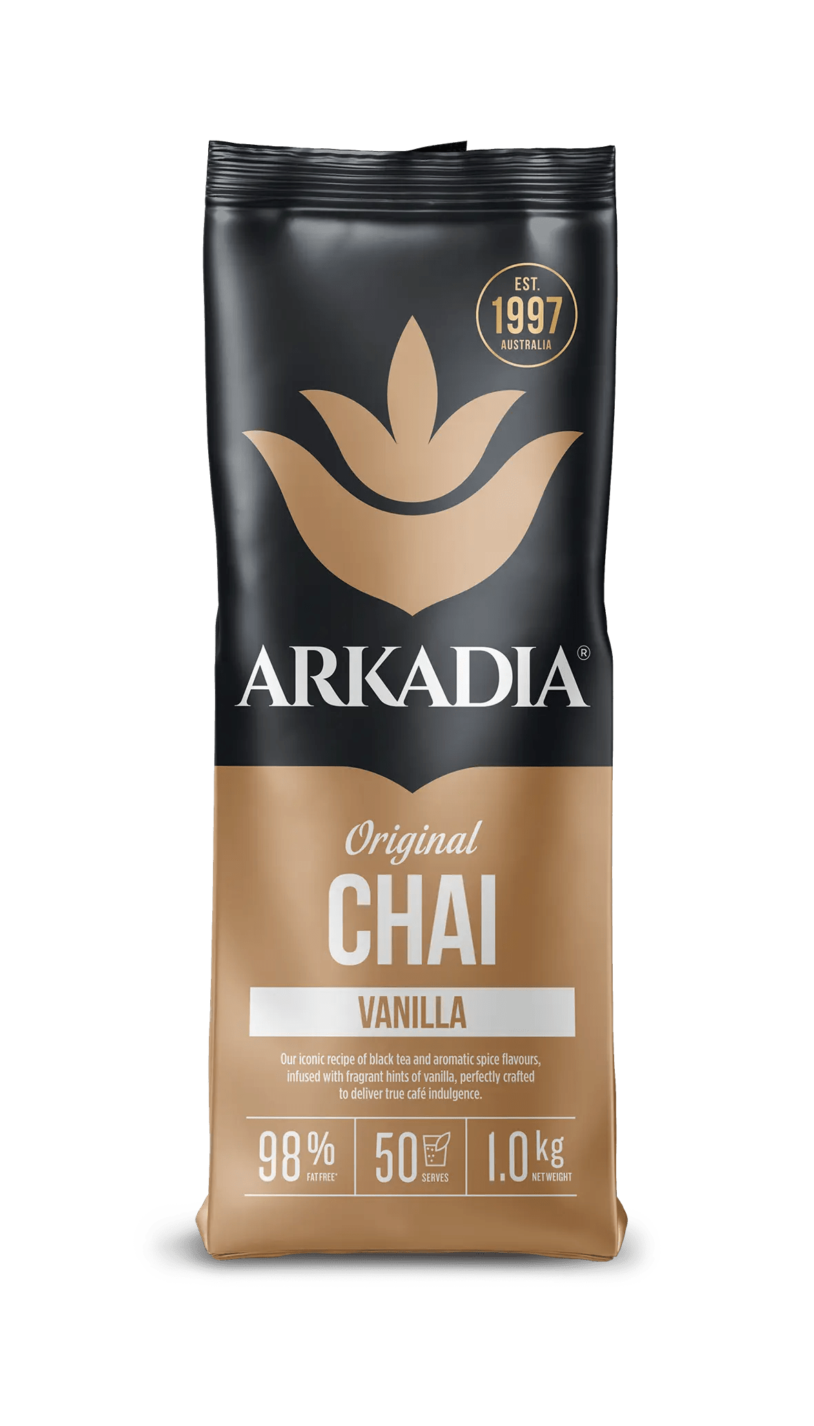 Arkadia Chai Vanilla 1kg – Smooth Vanilla Spiced Latte Blend