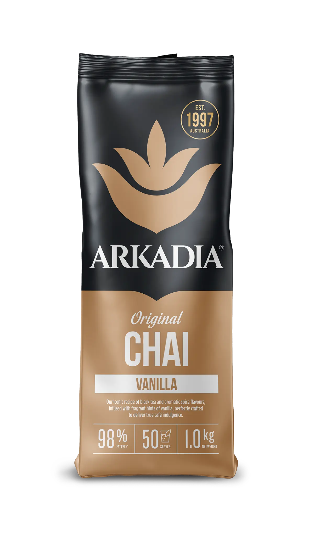Arkadia Chai Vanilla 1kg – Smooth Vanilla Spiced Latte Blend