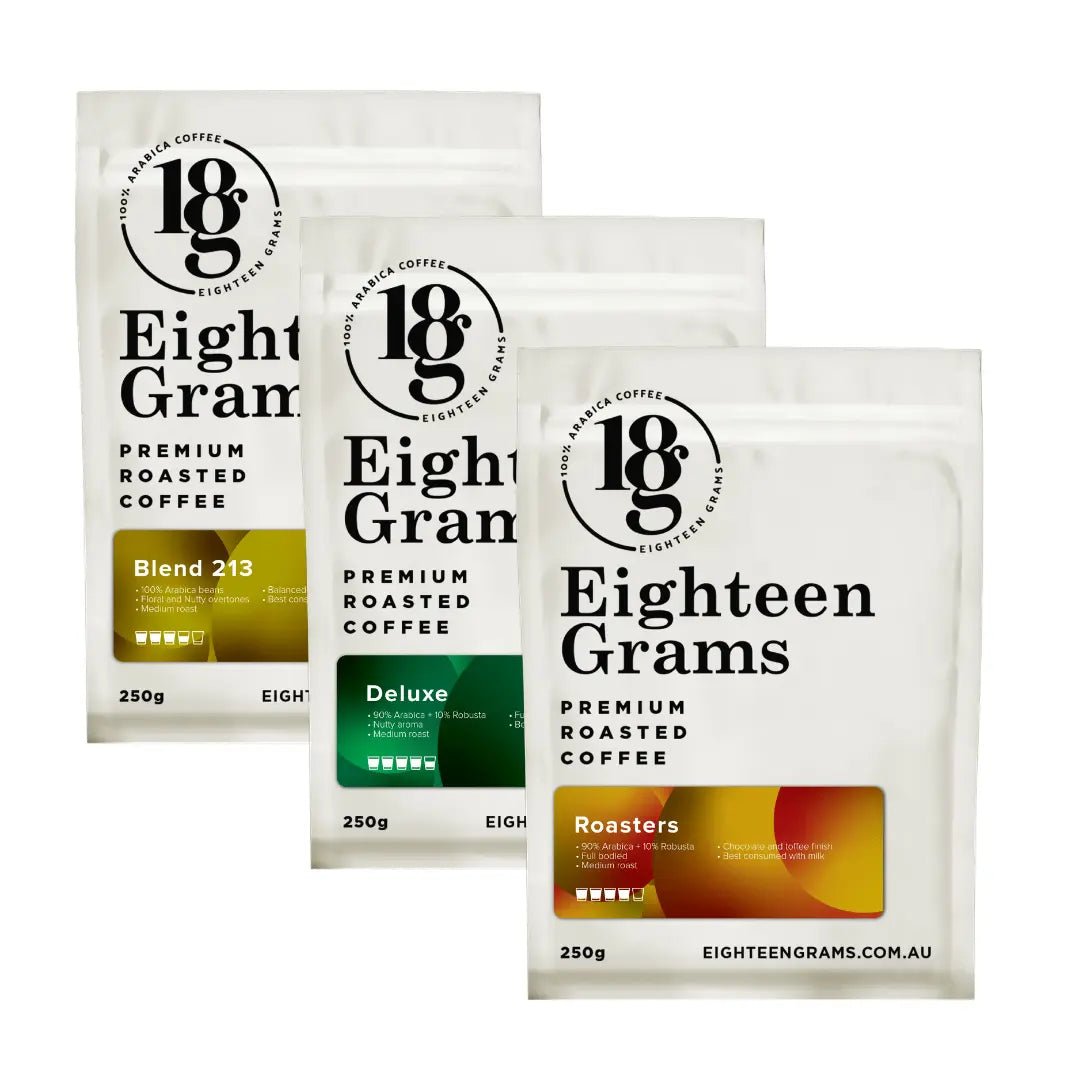 Coffee Taster Pack – 3 Signature Blends (250g x 3) | Medium & Dark Roast