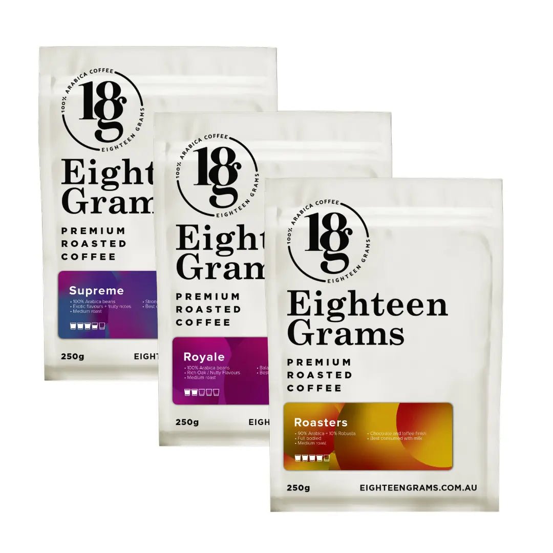 Coffee Taster 3 Pack  Supreme - Royale - Roasters (250g each)