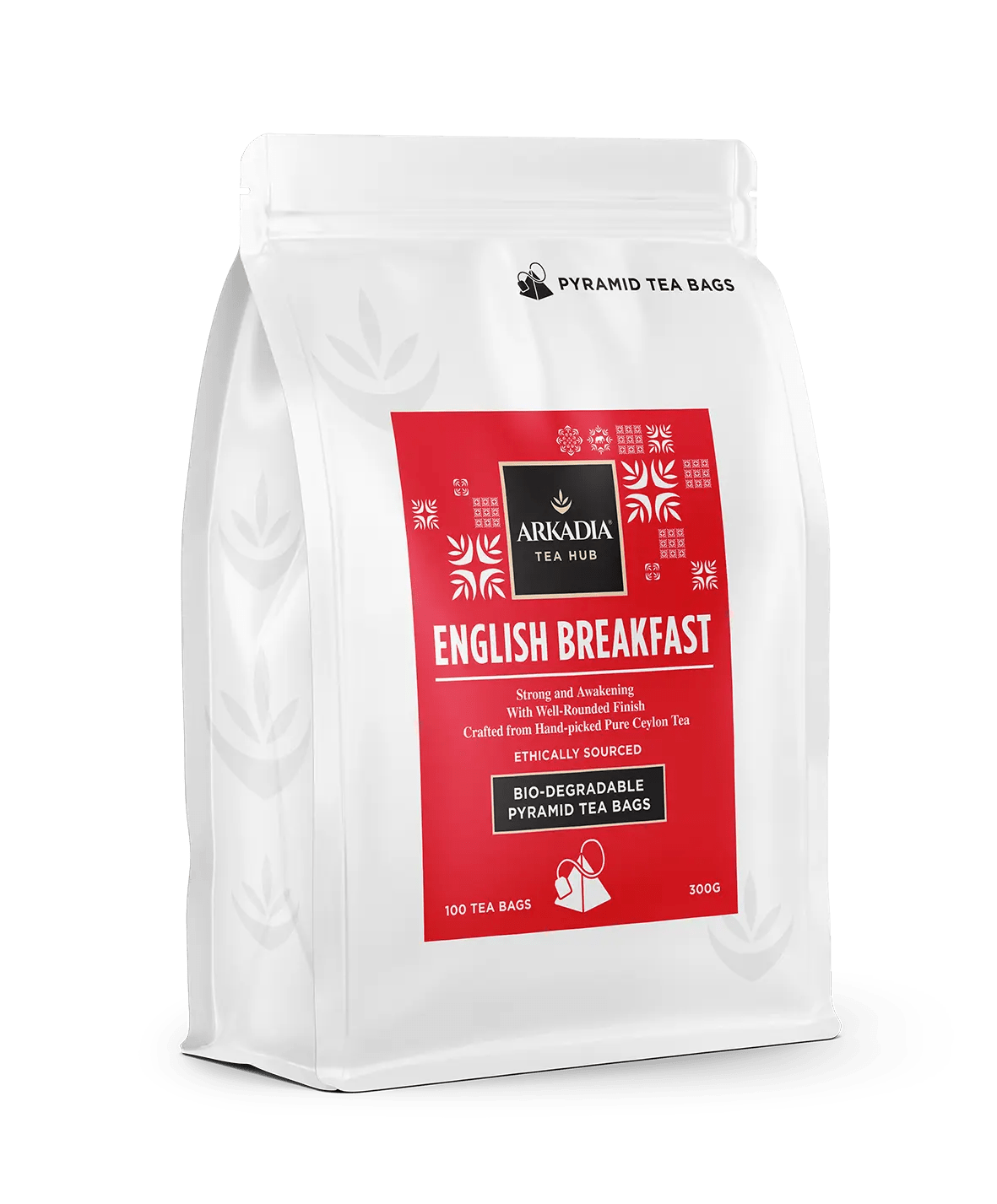 Arkadia English Breakfast Pyramid Tea Bags – 100 TEA BAGS (300g)