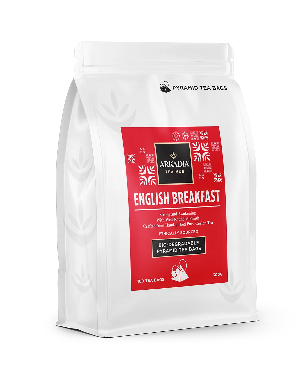 Arkadia English Breakfast Pyramid Tea Bags – 100 TEA BAGS (300g)