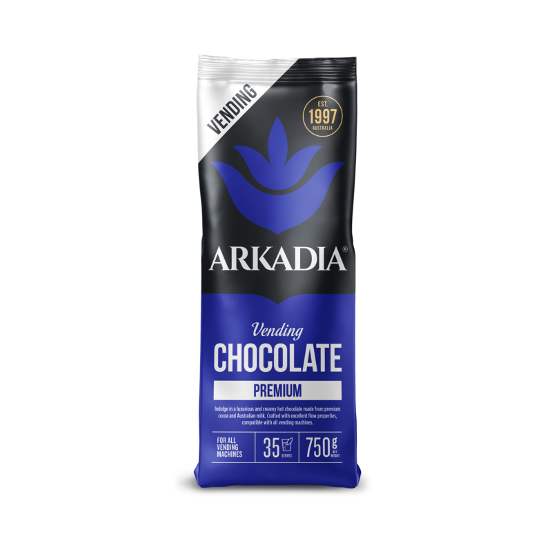 Arkadia Vending Chocolate Premium 750g -buy single bag or box of 12