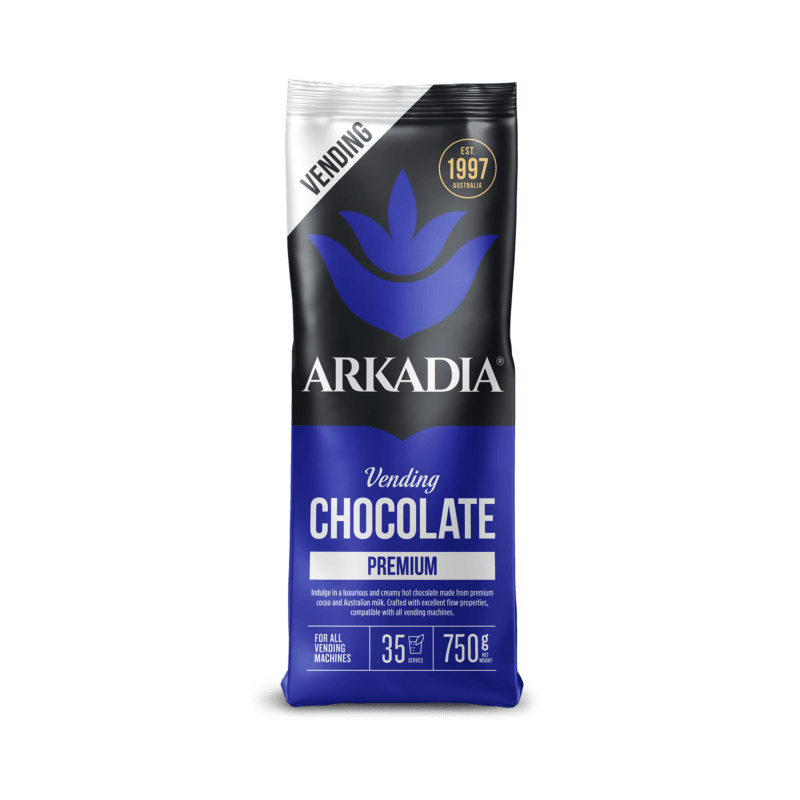 Arkadia Vending Chocolate Premium 750g -buy single bag or box of 12