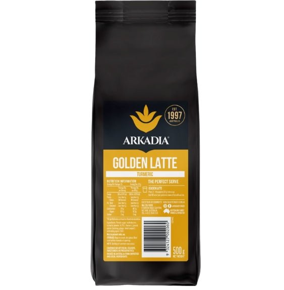 Arkadia Golden Turmeric Latte 500g – Café‑Style Golden Milk Blend