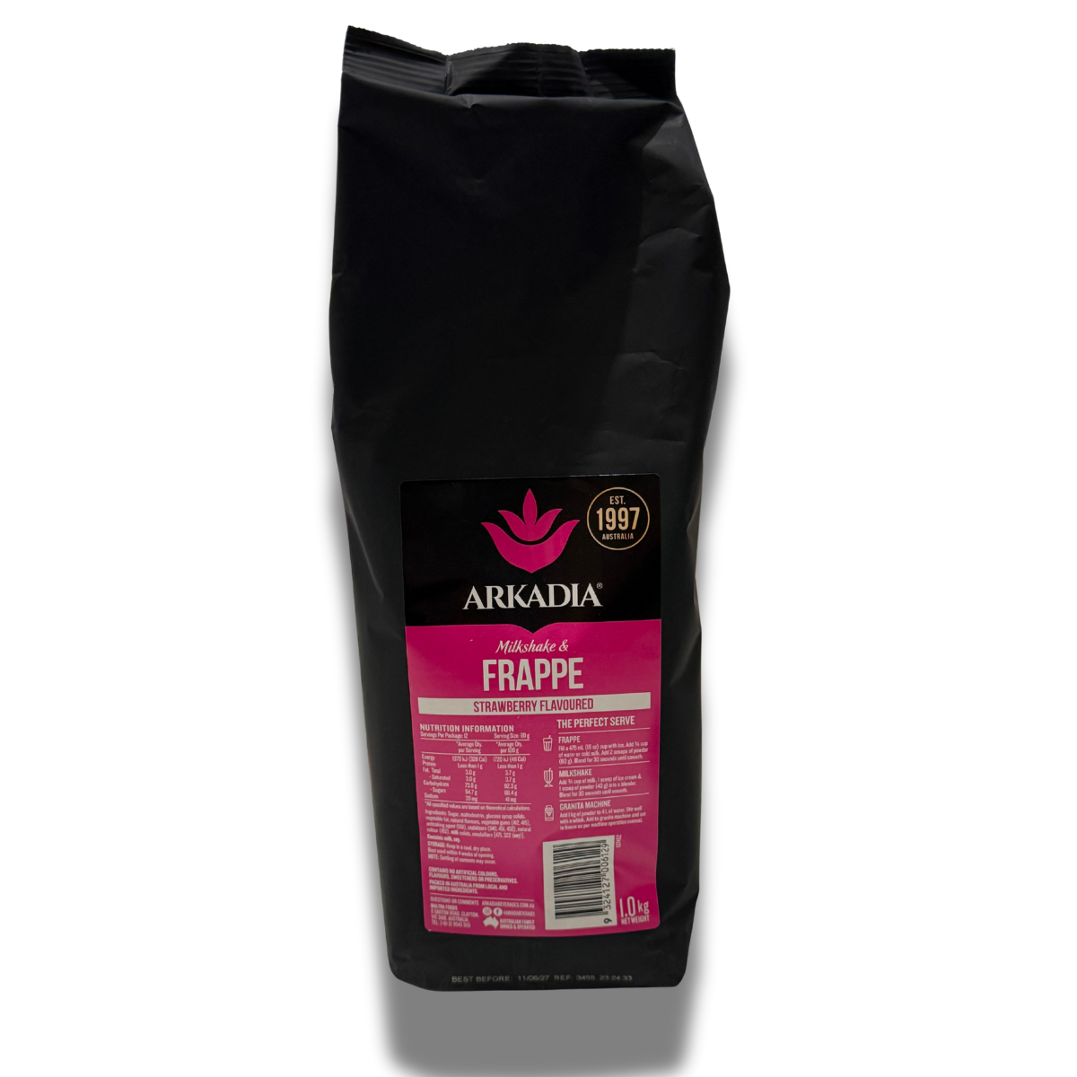 Arkadia Strawberry Frappe 1kg –  milkshake and frappe creamy rich taste