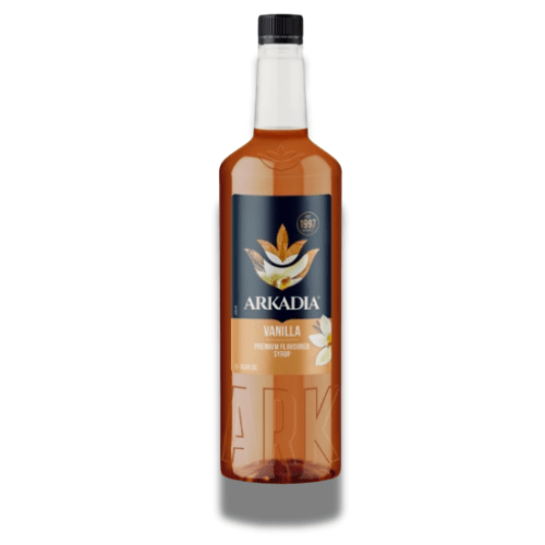 Arkadia Premium Vanilla Syrup 1000mL | Coffee Syrup for Baristas & Home Use
