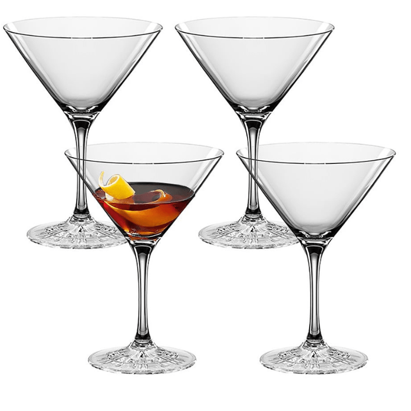 Spiegelau Perfect Serve Crystal Glass Set of 4 – Premium Cocktail Tumblers for White Russian, mocktails & More
