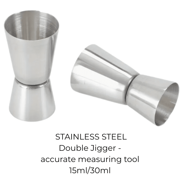 Stainless Steel Double Jigger 15ml30ml – Perfect for Espresso Shots & Cocktails