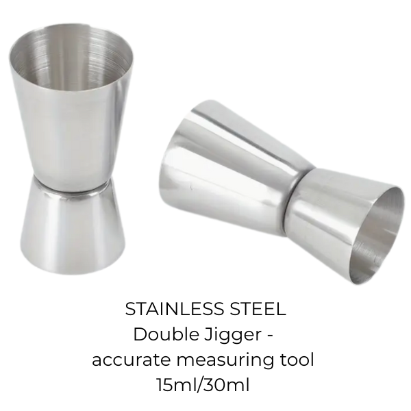 Stainless Steel Double Jigger 15ml30ml – Perfect for Espresso Shots & Cocktails