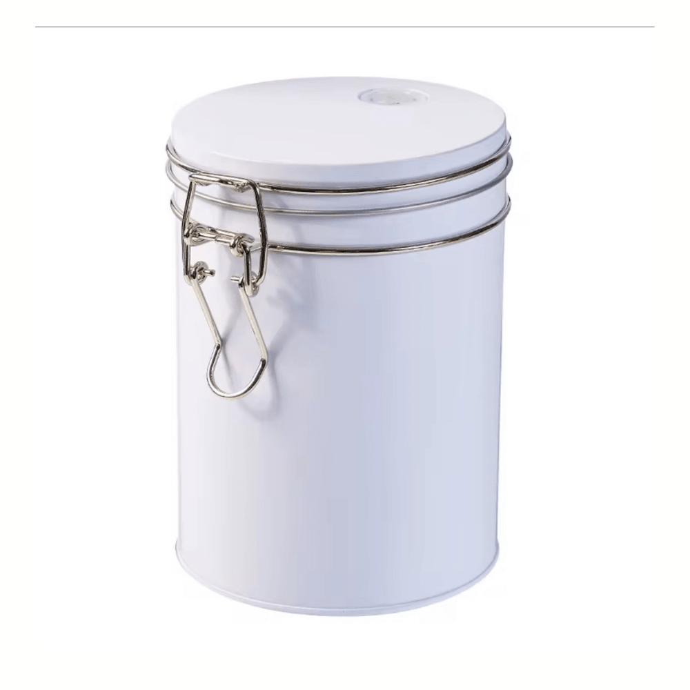 Coffee Storage Tin Canister with CO₂ Valve