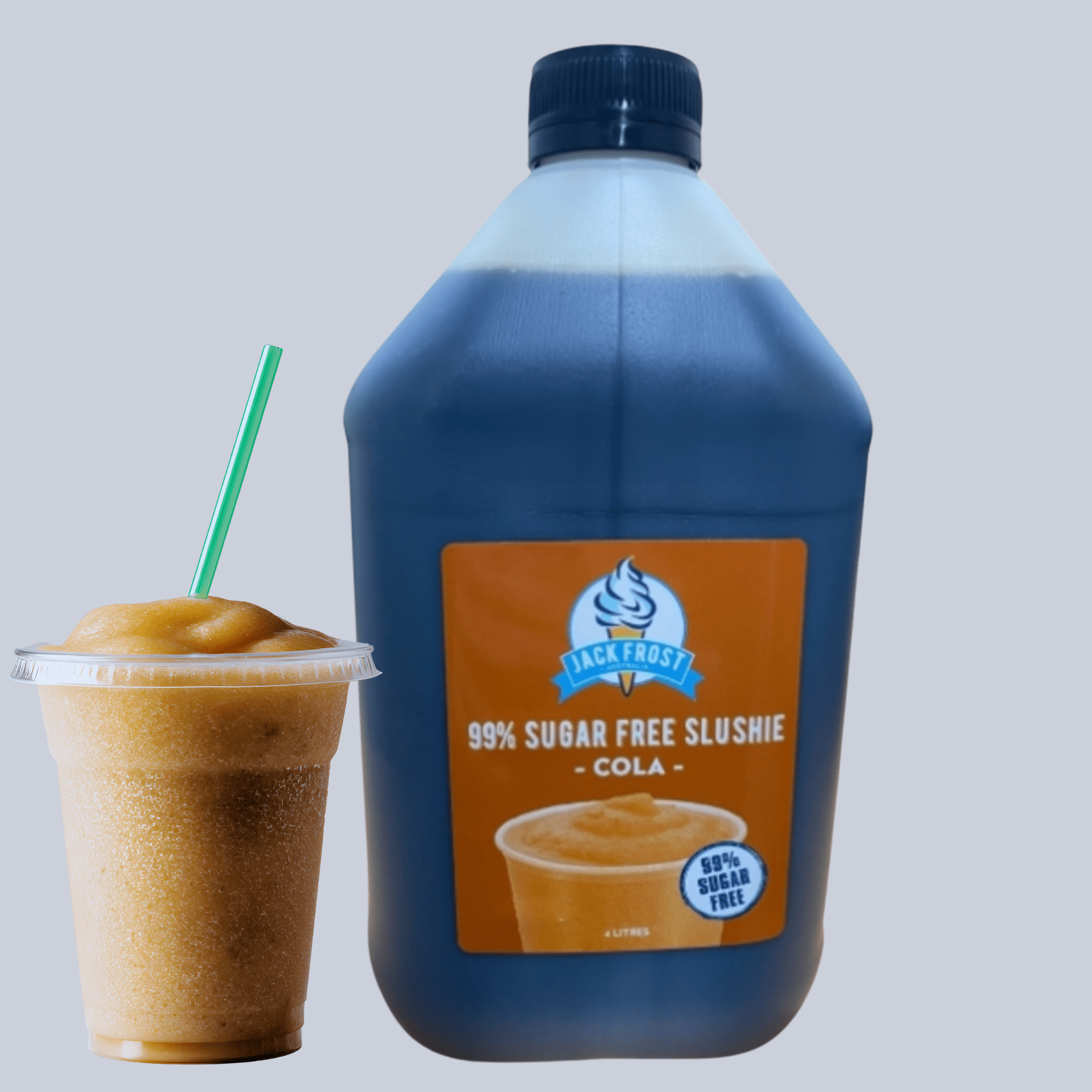 Arkadia Jack Frost Sugar Free Cola Slushie 4L – 99% Sugar Free Frozen Drink Concentrate – Classic Cola Slush Mix