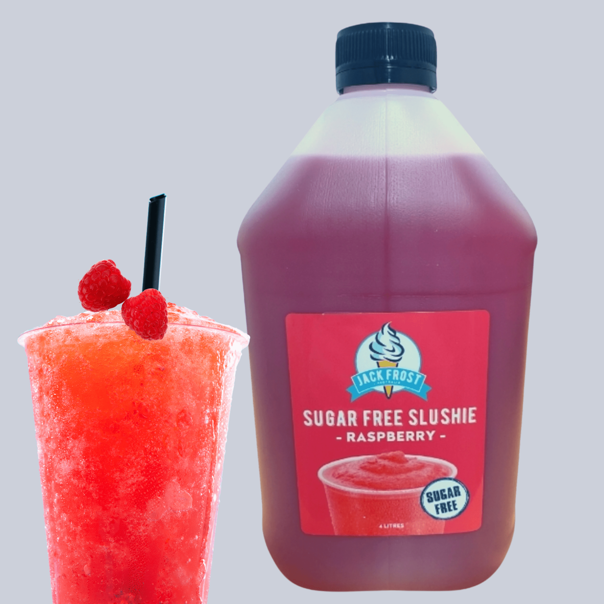 Arkadia Jack Frost Sugar Free Raspberry Slushie 4L – 99% Sugar Free Slushie Mix