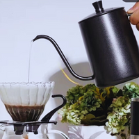 Thumbnail for 580ml Black Gooseneck Jug – Non-Stick Coating, Food-Grade Stainless Steel, Swan Neck Thin Mouth – Precision Pouring for Coffee & Tea
