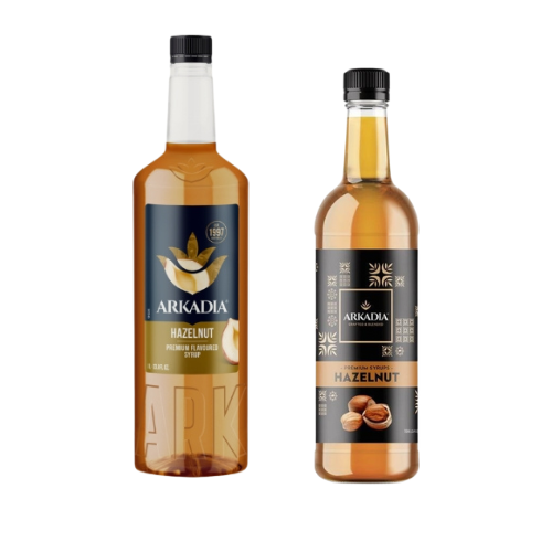Arkadia Premium Hazelnut Syrup – 750ml & 1L