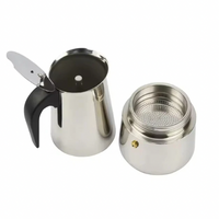 Thumbnail for Stainless Steel Moka Pot 4Espresso Cup (200ml) + Free 100g Blend213 – Stovetop Espresso Maker