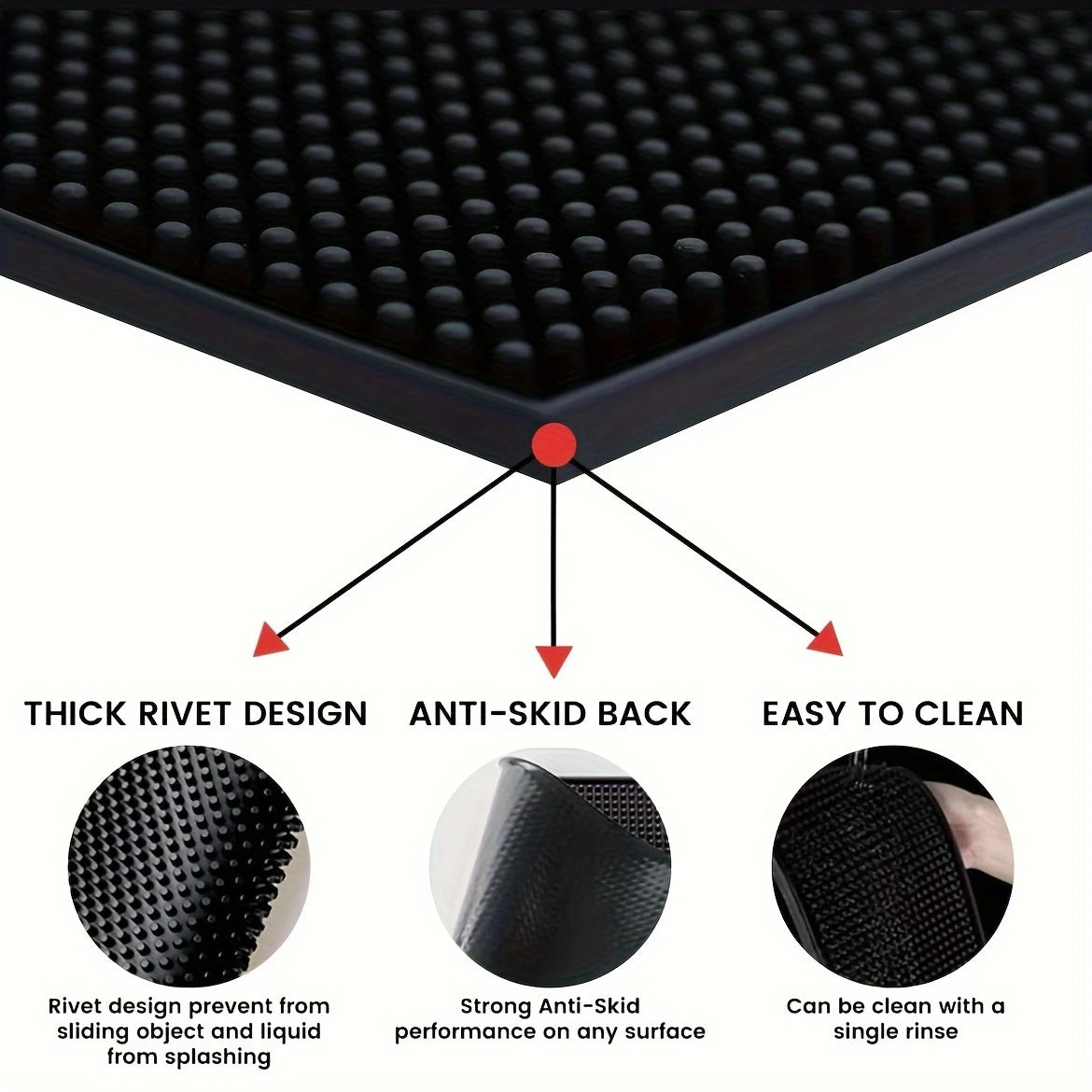 Rubber Service Mat for Coffee Machines & Grinders – Non-Slip, Durable & Easy to Clean