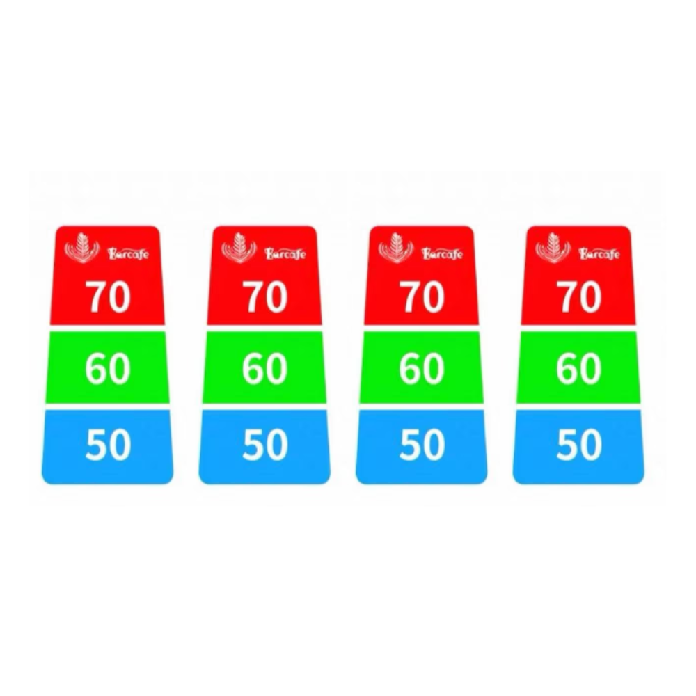 Color Changing Temperature Tag Sticker for Metal Milk Jugs Indicates Ideal Milk Temperature