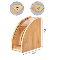 Thumbnail for Rustic Wood Dust Proof Filter Paper Holder