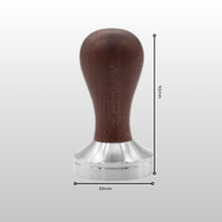 Thumbnail for 53mm Coffee Tamper with Wooden Handle | Stainless Steel