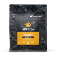 Thumbnail for Arkadia chamomile pyramid tea bags packaging on a white background