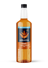 Thumbnail for Bottle of Arkadia Caramel syrup on a white background