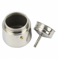 Thumbnail for Stainless Steel Moka Pot 4Espresso Cup (200ml) + Free 100g Blend213 – Stovetop Espresso Maker
