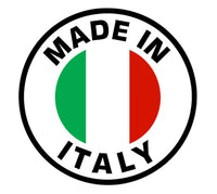 Thumbnail for Logo with 'Made in Italy' text and Italian flag colors on a white background