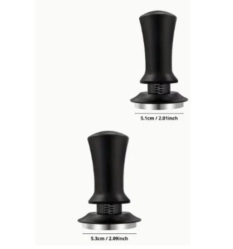 Calibrated Self-Leveling Coffee Tamper with Threaded Bases - 51mm/53mm