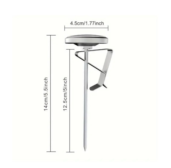 Instant Read Coffee Thermometer – Stainless Steel Clip-on Gauge-with cover