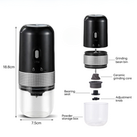 Thumbnail for USB-Rechargeable-Electric-Coffee-and-Herb-Grinder-Compact-Design