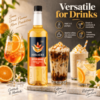 Thumbnail for Arkadia Bitter Orange Syrup uses for cocktails mocktails coffee and frappes