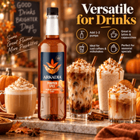 Thumbnail for Arkadia Pumpkin Spice Syrup for lattes iced coffee milkshakes and seasonal drinks
