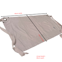 Thumbnail for Beige apron with measurements on a white background