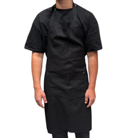 Thumbnail for Person wearing a black apron on a white background