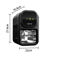 Thumbnail for Cafetto coffee machine with dimensions labeled on a white background