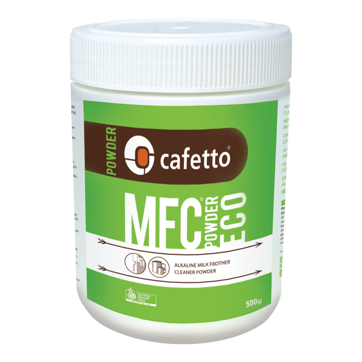 Cafetto MEC Powder Eco container on a white background