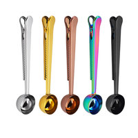 Thumbnail for Set of five colorful measuring spoons on a white background